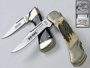 【 BE-PAL 今井 誠造 IMAX JAPAN Bass Proshop フォールディングナイフ 三点 y121928 】日本製 ビーパル 折りたたみナイフ アウトドア
