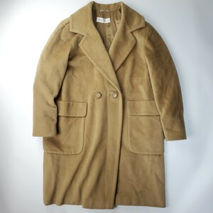 ＊a 【高級 カシミヤ入り】 マックスマーラ Max Mara ダブル チェスターコート 42サイズ 婦人服 レディース アウター イタリア製