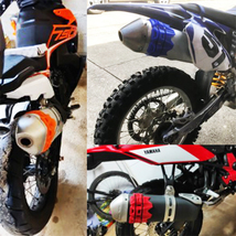 バイク サイレンサーガード マフラー プロテクター カスタム ヤマハ TT-R50 YZ250F YZ450F YZ250FX XTZ125 WR250R WR250F WR250X セロー250_画像2