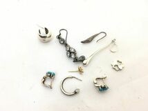 1円 デザイン アクセサリー SV含む リング カフス ピアス 等 おまとめ大量セット EV998_画像5