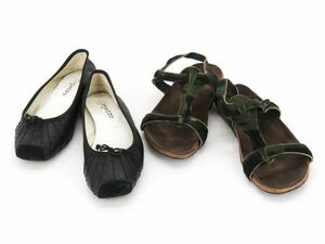 1円 BOSABO ボサボ repetto レペット レザー ハラコ 等 レディース サンダル シューズ 靴 セット EQ173