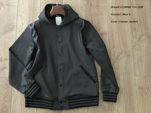 新品 COMME CA ISM MEN コムサイズム フーディ テディジャケット 08チャコールグレー Lサイズ 22BE01 定価7,900円