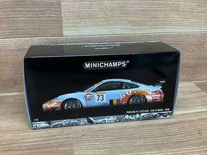 ２７ 極美品 ミニチャンプス PORSCHE 911 GT3 RSR 24h Le Mans 2006 ミニカー