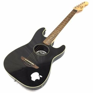 スクワイヤー byフェンダー ストラタコースティック エレアコギター ブラック 弦楽器 ソフトケース付 Squier