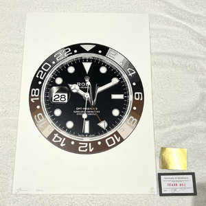 DEATH NYC ロレックス ROLEX GMT-MASTER2 バンクシー Dismaland 世界限定100枚 ポップアート アートポスター 現代アート KAWS Banksy