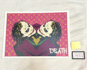 世界限定100枚 DEATH NYC ジョーカー JOKER ルイヴィトン LOUISVUITTON バットマン ポップアート アートポスター 現代アート KAWS Banksy