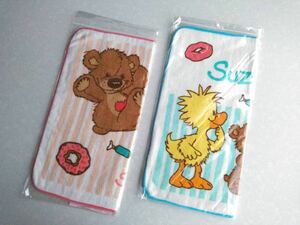 [ postage included prompt decision ]Suzy's Zoo( Suzy * Zoo ) face towel 2 pieces set Mini towel hand towel giraffe gift [ not for sale * rare ]