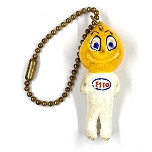 エッソボーイ ビンテージ キーホルダー Esso Boy Vintage Key Chain Holder Fob Porte オイル ガソリン 石油 Oil