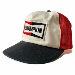 チャンピオン スパークプラグ ビンテージ メッシュキャップ レッド/ホワイト/ブラック CHAMPION SPARK PLUGS Vintage Cap Red/White/Black