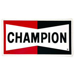 チャンピオン スパークプラグ ビンテージ デカール デッドストック品 CHAMPION Spark Plugs Vintage Decal NOS プラグ ステッカー Sticker