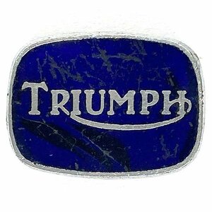 トライアンフ ロゴ ピンバッジ ネイビー Triumph Logo Pin Navy 英車 単車 バイク バイカー UK Biker Cafe Racer Caferacer