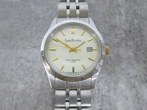 【1225n S8200】LEGRA VALENCIA レグラバレンシア LVC047M メンズ腕時計 クォーツ デイト 白文字盤