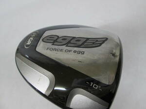 【1228n Y6814】 PRGR egg プロギア エッグ FORCE OF EGG 10° ドライバー M-40 SR 長さ45　カバー付き