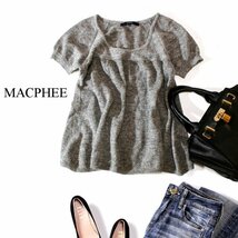 ☆☆ 美品 マカフィー MACPHEE ☆☆ ふんわり 可愛い ラメ アルパカ ニット セーター 1号 S 秋 冬 23B12_画像1