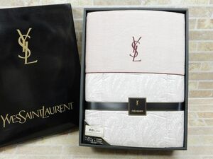 未使用品! YSL/イヴ・サンローラン 肌掛ふとん キルティング製 140cm×190cm 日本製 ◯ 【5498y1】