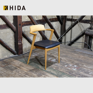 ▽展示美品△③HIDA/飛騨産業/SEOTOセオトセミアームチェア/川上 元美/張り座/本革/10万　検/キツツキアルフレックス柏木工カンディハウス