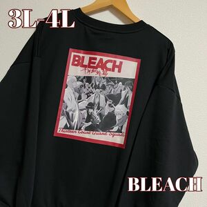 【大きいサイズ】BLEACH 千年血戦篇 ソウルソサエティトレーナー スウェット 3L 4L ブラック