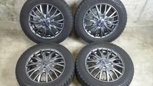 ☆weds ravrion 13×4J +45 100-4H バリ山 DUNLOP WINTERMAXX WM02 155/65R13 4本 ワゴンR ラパン アルト ムーヴ タント ミラ ライフ ek等