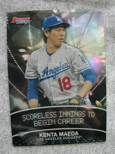 16Bowman'sBest StatLines #SL-KM Kenta Maeda（前田健太）ルーキーカード