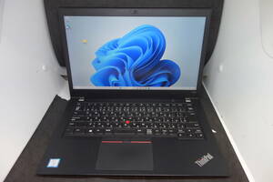 （818）Lenovo ThinkPad T480s 20L8-SC9V1K Core i7 8650U 1.90GHz/16GB/512GB　14インチ FHD ソフト400本バンドル