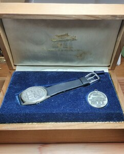 シチズン　沖縄返還記念時計　銀無垢 手巻き式腕時計　純正BOX　メダル付　タグ　その他