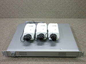 【3台セット】Panasonic / カラーテルックカメラ WV-CP65V / カメラ駆動ユニット(WV-PS174) 付き / 映像出力確認済み / No.S988