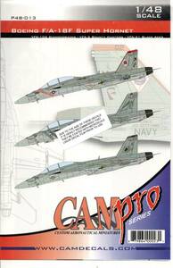 1/ 48　CAM PRO P48-013　 F/A-18F SUPER HORNET　VFA-102, VFA-2 & VFA-41