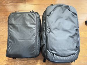 PeakDesignトラベルバックパック 45L、カメラキューブ ラージ& Ulanzi ショルダーバッグ& HAKUBA ショルダーバッグセット☆中古品