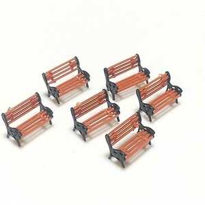 ジオラマ模型 公園のベンチB 1/150 6個入り 建築模型 鉄道模型 Nゲージ 椅子