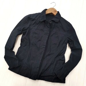 F△【商品ランク:B】バーバリー BURBERRY BLUE LABEL 長袖 シャツ / ジャケット size38 レディース アウター 婦人服 ブラック 黒系