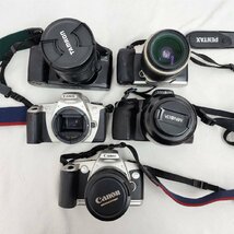 1円スタート Canon キャノン EOS Kiss III 100QD PENTAX MINOLTA フィルムカメラ 5点まとめセット ペンタックス ミノルタ_画像1