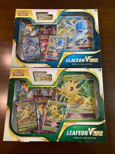 海外ポケモン LEAFEON・GLACEON 草のリーフィア・氷のグレイシアVSTARスペシャルコレクション 新品2点セット