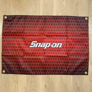 スナップオン フラッグ 60×90cm RT03 ガレージ装飾 工具箱 アメリカン 旗 バイク バナー snap on 旗 パワーツール スナップオンツールズ 