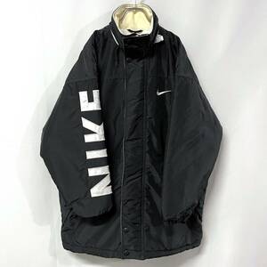 90s NIKE ナイキ ベンチコート サイズL ビッグロゴ