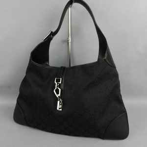 KG312★GUCCI ジャッキースショルダー　キャンバス 001.4075.1705★A