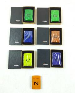 【J708】★未使用多数★7点まとめて　ZIPPO ジッポ GET ALPHABET COLLECTION　C/P/W/K/G/V/N　ライター　JT　アルファベット 非売品　限定