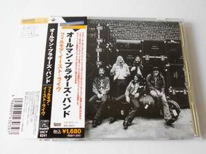 THE ALLMAN BROTHERS BAND オールマン・ブラザーズ・バンド／フィルモア・イースト・ライヴ AT FILLMORE EAST＜リマスター国内盤CD＞