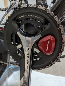 【難あり 】パイオニアパワーメーター　FC-9000　クランクセット DURA SHIMANO