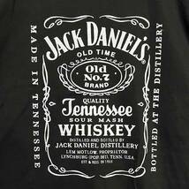 JACK DANIELS・ジャックダニエル・ウイスキー・黒・長袖・XL_画像3