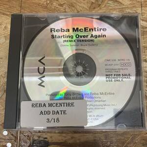 シ● ROCK,POPS REBA MCENTIRE - STARTING OVER AGAIN シングル,PROMO盤 CD 中古品