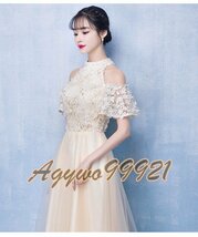 新品　カラードレス　ロングドレス　ファスナータイプ　二次会　お色直し　パーティ　ステージ　演奏会　卒業式　 Evening dress DJ443_画像3