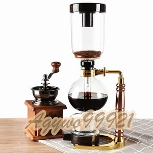CHQ1984#サイフォンポット 耐熱ガラス コーヒーメーカー キッチンツール サイフォンコーヒーマシン