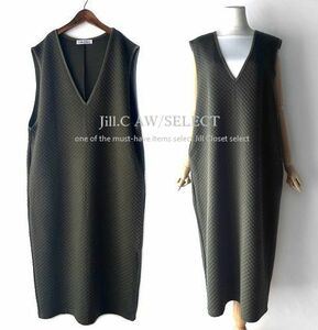 Jill.C［新品］ 送料185円 伸縮◎キルティング*重着レイヤード*ほんのりコクーン*スタイルカバー *バックスリット*ジャンパースカート3708k