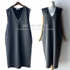 Jill.C［新品］ 送料185円 伸縮◎キルティング*重着レイヤード*ほんのりコクーン*スタイルカバー *バックスリット*ジャンパースカート3708g