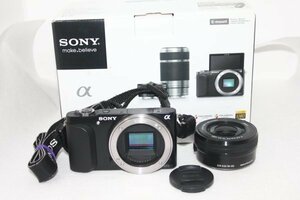 SONY ミラーレス一眼 NEX-3N パワーズームレンズキット E PZ 16-50mm F3.5-5.6 OSS付属 ブラック NEX-3NL B #0093-648