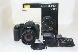 Nikon デジタルカメラ P600 光学60倍 1600万画素 ブラック P600BK #0093-669