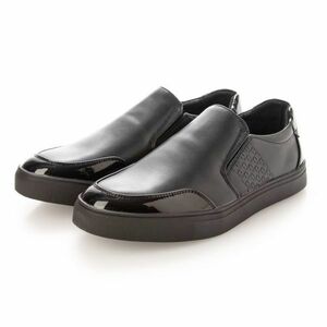  new goods slip-on shoes deck shoes black 25.0cm casual shoes sneakers Town shoes men's 21109