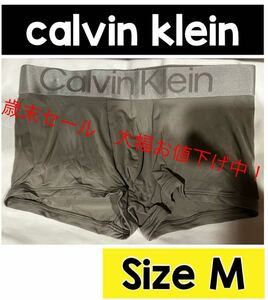 calvin klein ロゴ　グレー　ボクサーパンツ Mサイズ