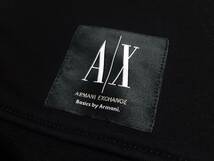 [新品] ARMANI EXCHANGE　定番無地のロゴパッチ付き【メンズ・スウェットパーカー】◆2023年春夏モデル　サイズ：S(46相当)　◆色：黒_画像7