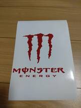 カッティングステッカー モンスター　MONSTER ENERGY　赤　バイク　クルマ　道具箱　その他　_画像1